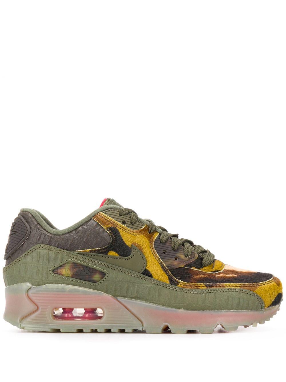 Nike Leather Air Max 90 Animal Print Sneakers in Green | Lyst اسي ميلان
