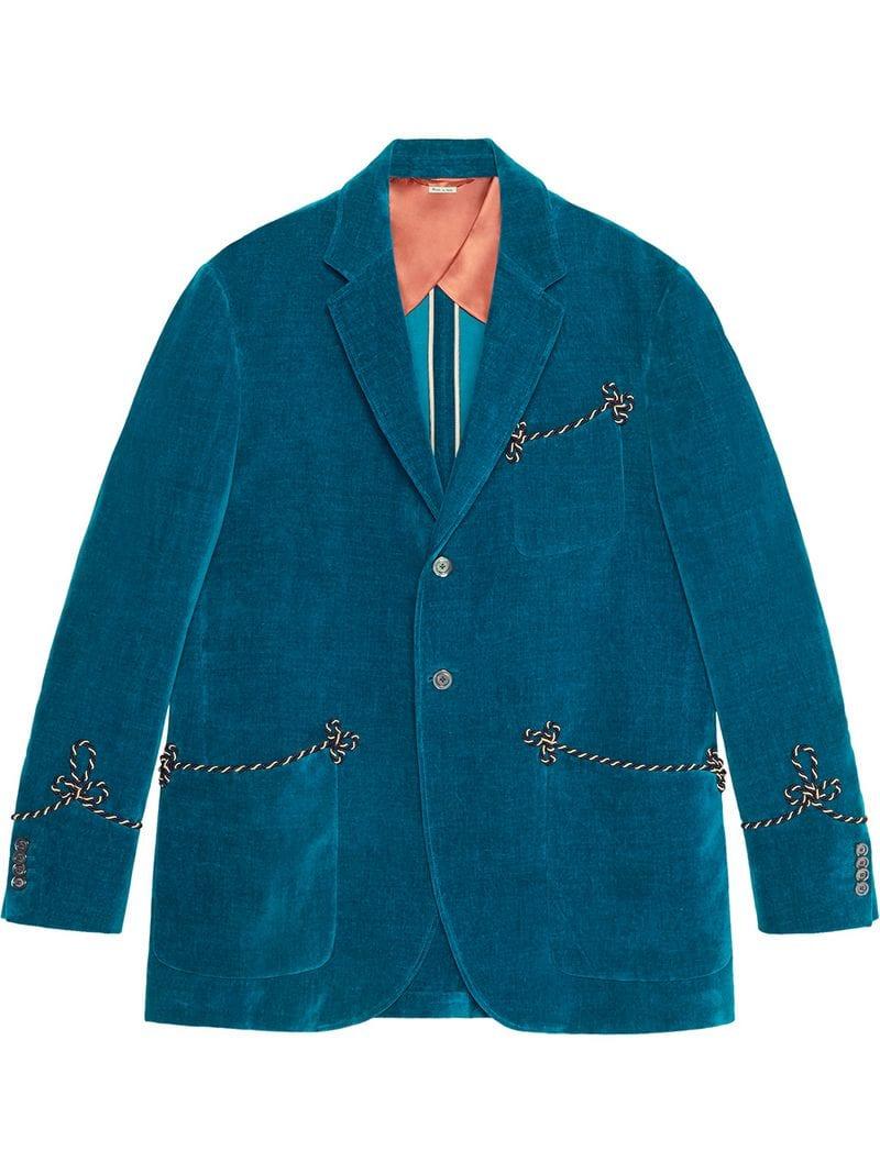 gucci velvet jacket mens