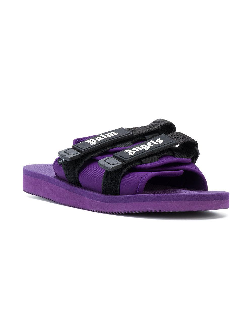 Buy > palm angels double strap slides > in stock