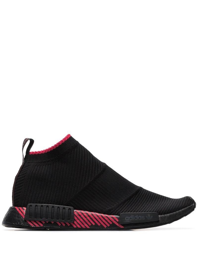 adidas Synthetic Black Nmd Cs1 Knitted Low-top Sneakers for - Lyst