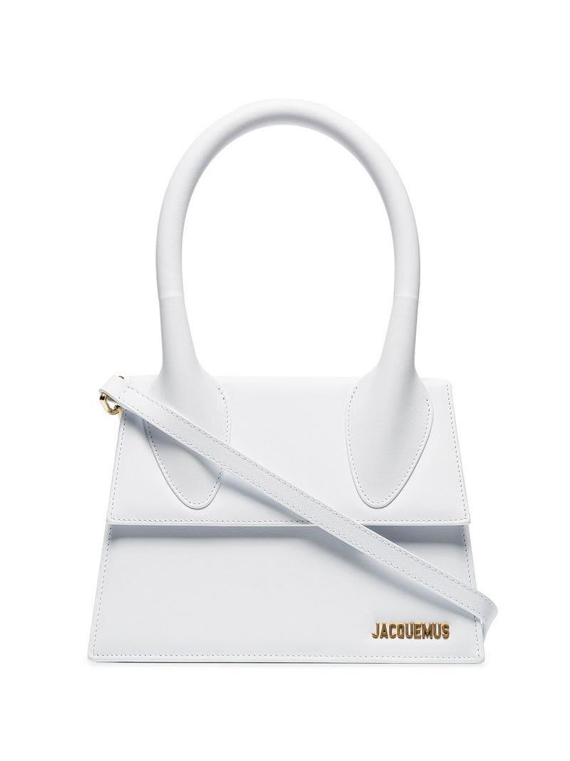 Bolso de hombro Le Grand Chiquito Jacquemus de Cuero de color Blanco | Lyst