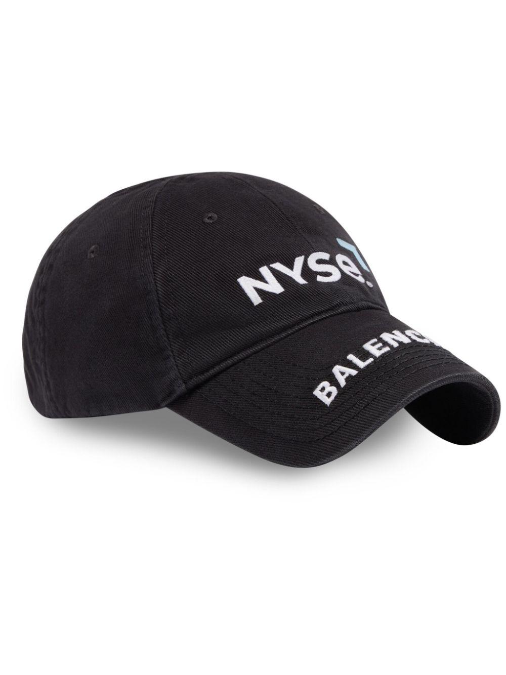 Cotton Cap Balenciaga Cap Farfetch Balenciaga Nyse Logo