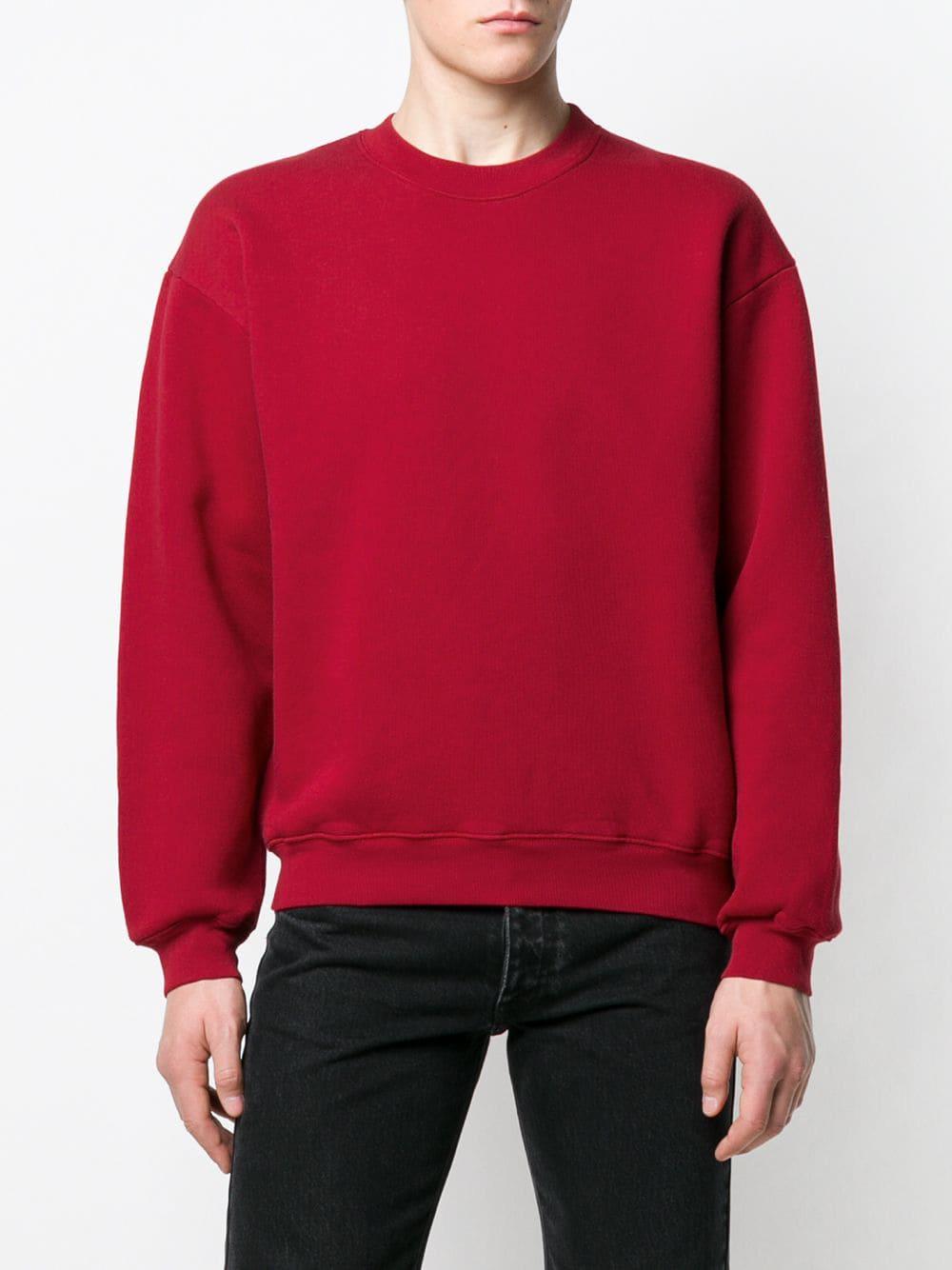 balenciaga red sweatshirt