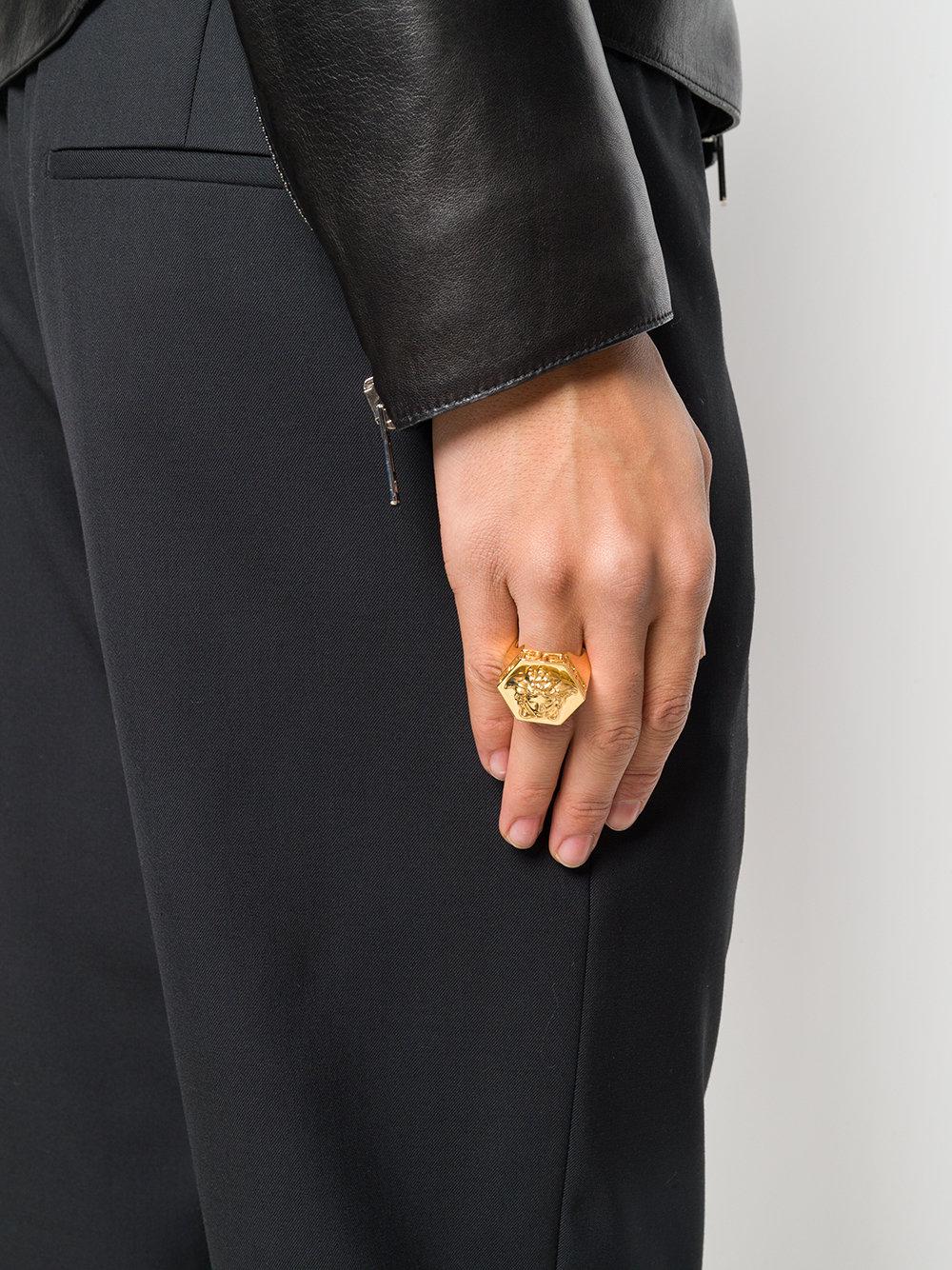 Versace Medusa Ring for Men | Lyst Canada