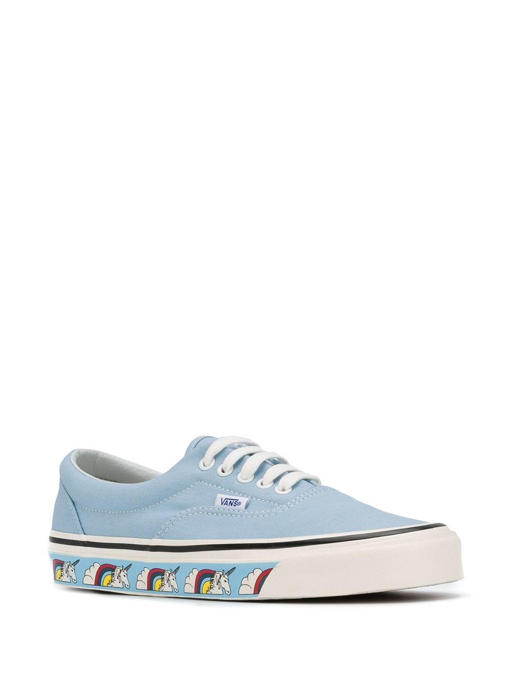 zapatos vans cuadriculados unicornio