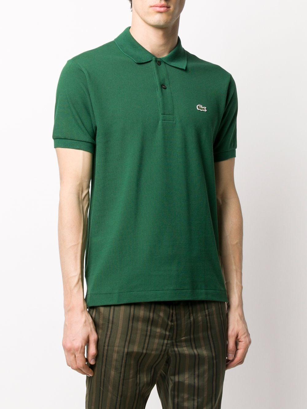 Lacoste Cotton Logo Patch Polo Shirt in Green for Men - Lyst