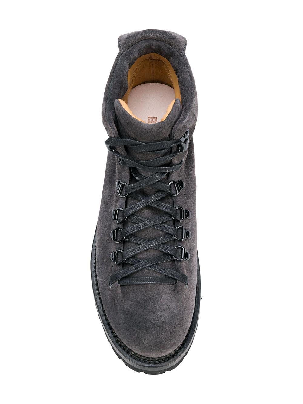 Buttero Chamois Leather Hiking Boots in Grey (Gray) for Men Lyst