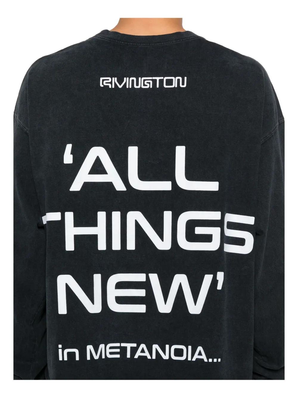 RIVINGTON roi Rebis Long Sleeve Graphic T-Shirt in Black for Men