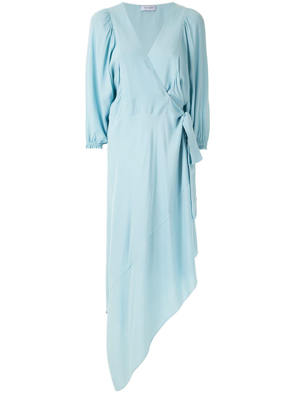 Tufi Duek Asymmetric Hem Midi Dress in Blue - Lyst