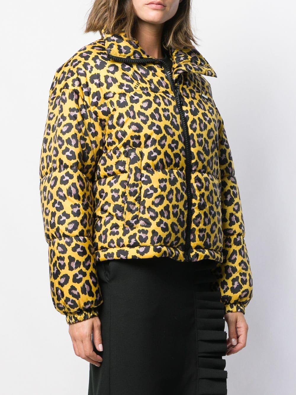 yellow leopard print jacket