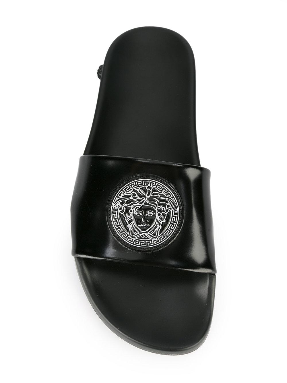 versace medusa stud slides