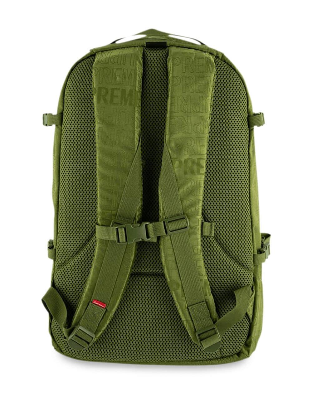Supreme Logo Backpack in Olive (Green) for Men - Lyst