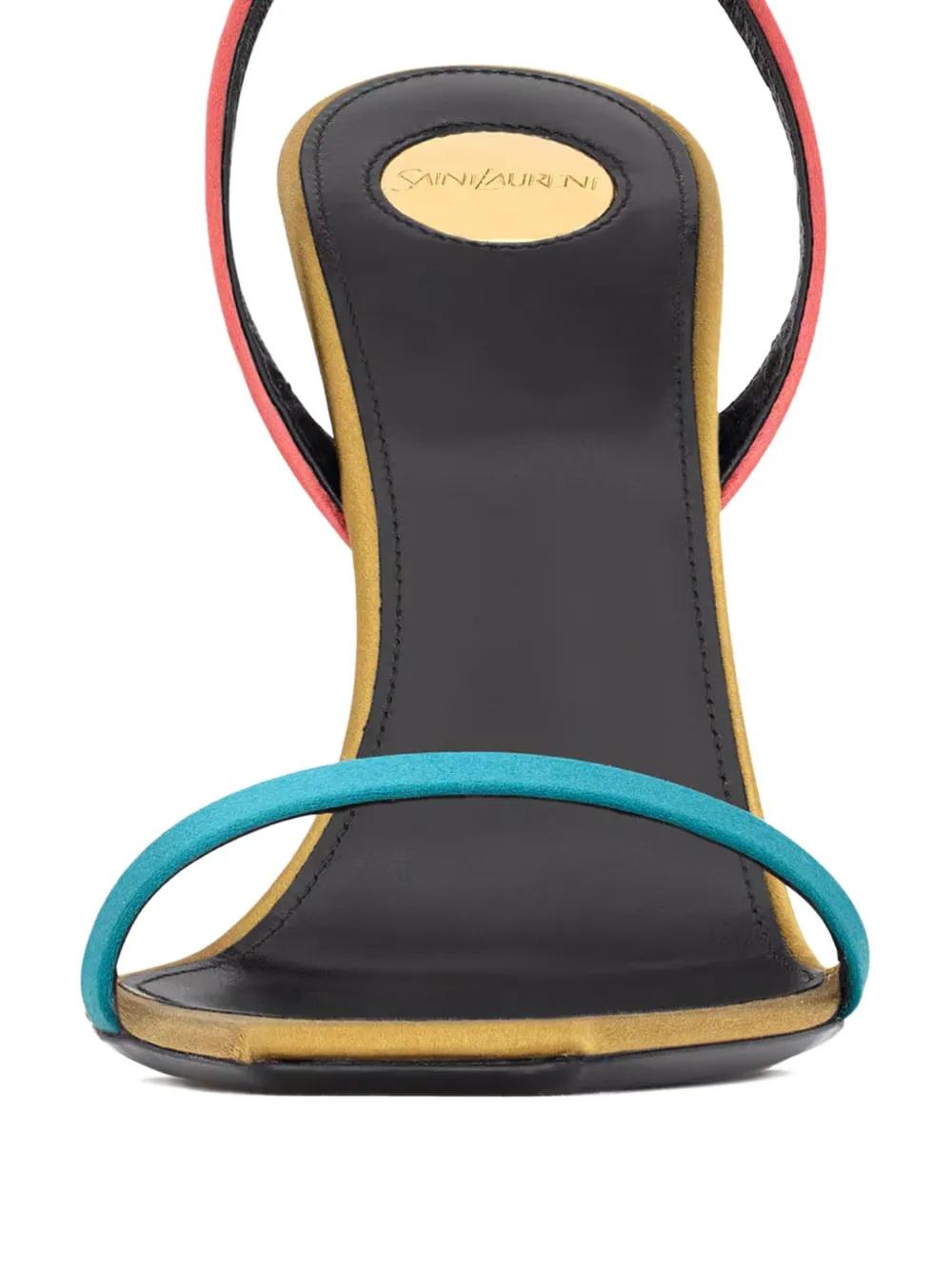 Saint Laurent Dominique 110 Crepe Satin Sandals | Lyst