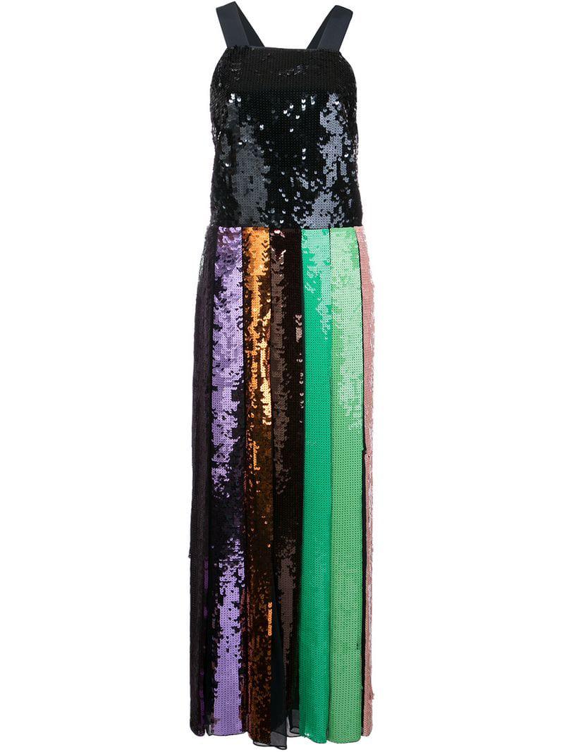 tibi beaded sequin overall dress