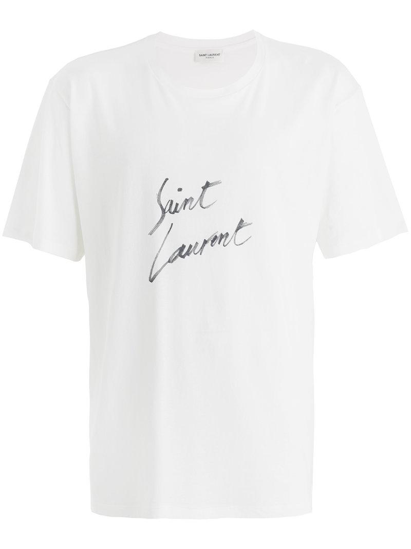 ysl white tee