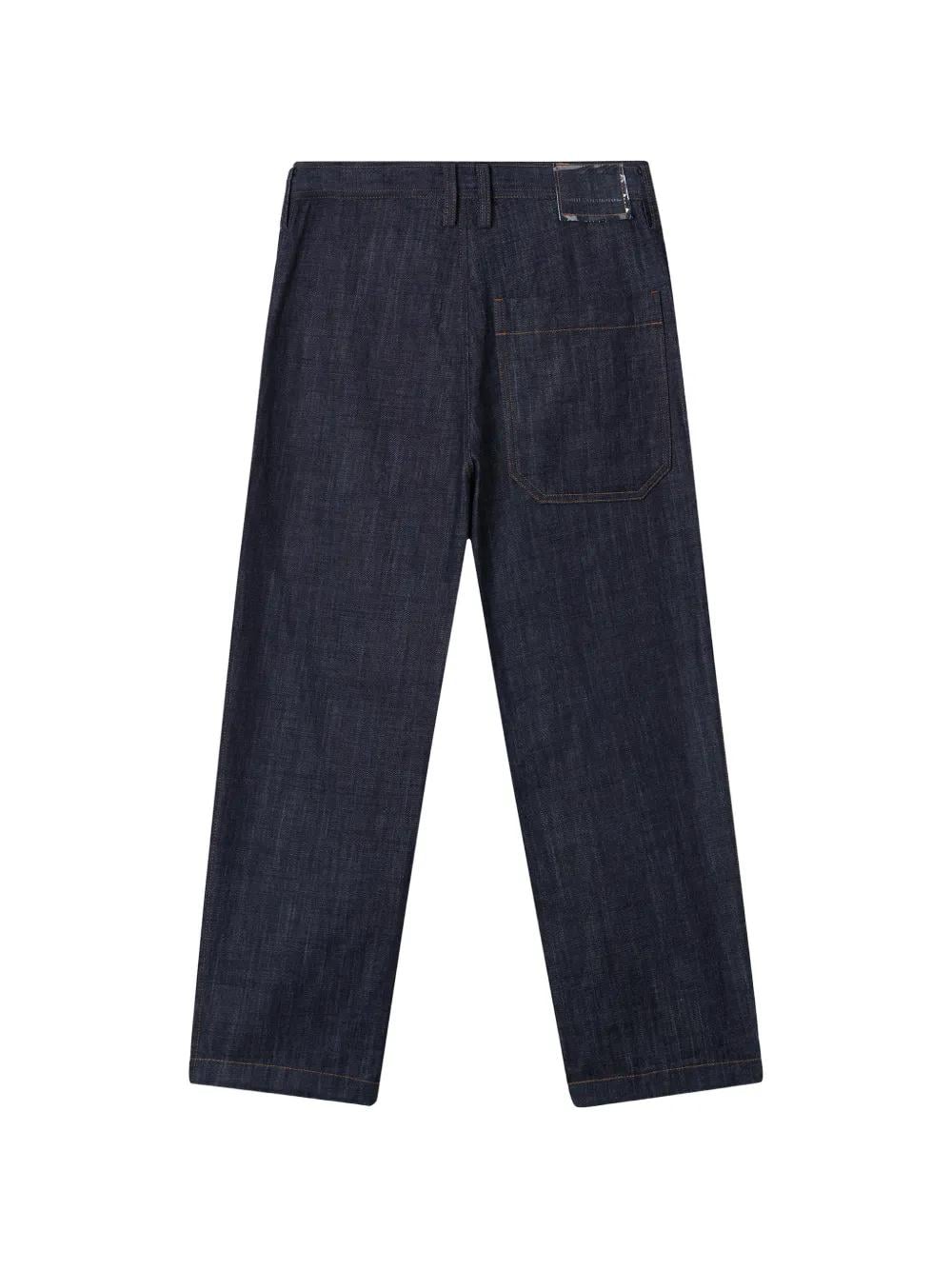 Pantalon Large Femme Y's By Yohji Yamamoto Jean Indigo Taille 1 - Neuf Avec étiquettes, Coupe Wide-leg