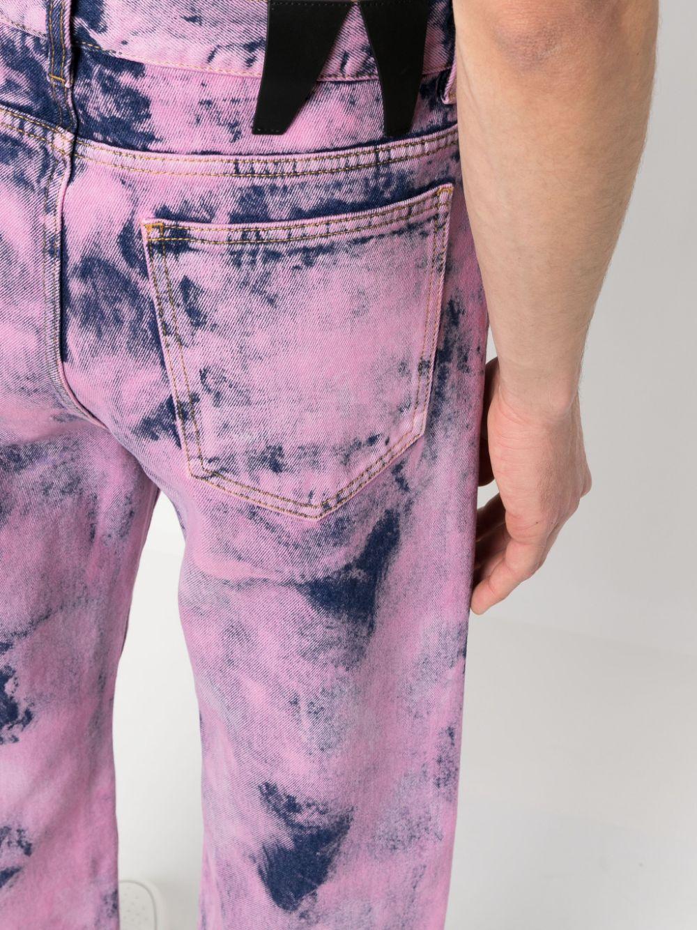 Men's Mark Tie-dye Denim Pants by Darkpark