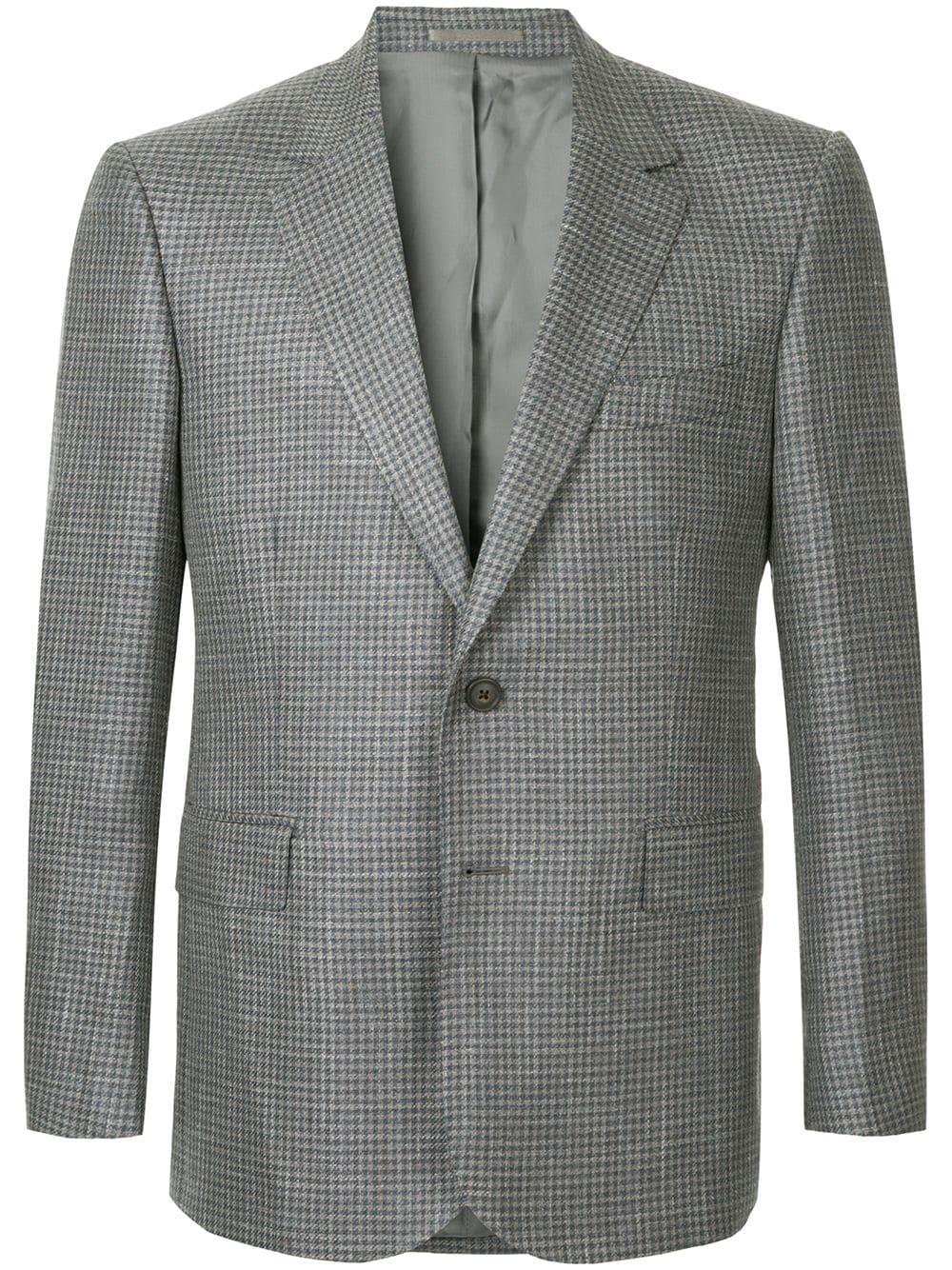 Gieves & Hawkes Wool Formal Fitted Blazer in Grey (Gray) for Men - Lyst