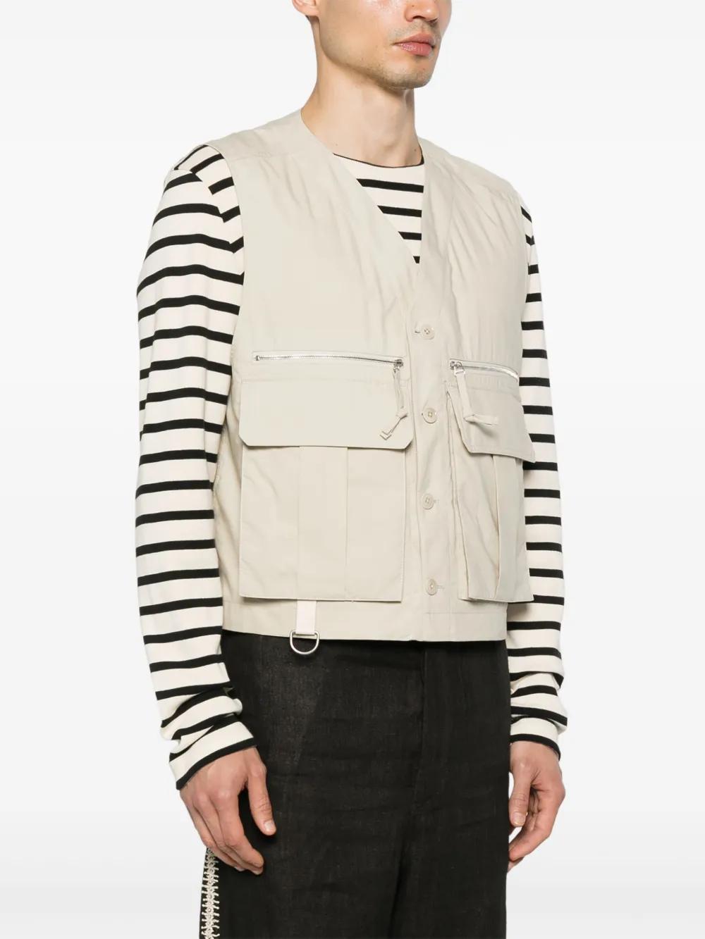 Lemaire Technical Gilet in Natural for Men | Lyst