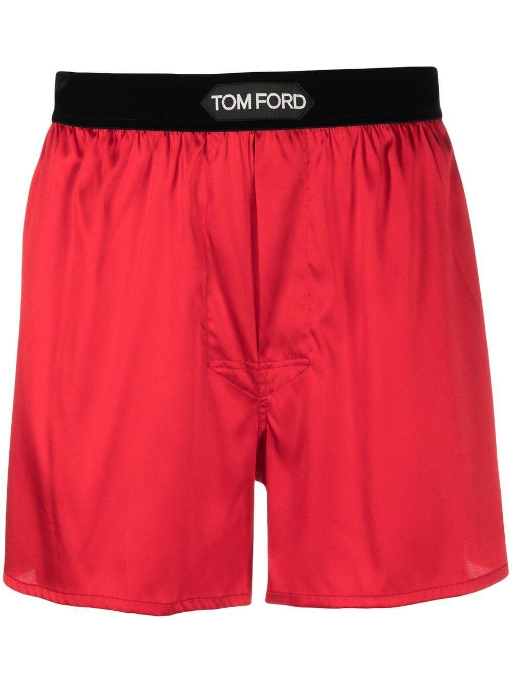 Herren Bekleidung Unterwäsche Boxershorts Tom Ford Seide Boxer Aus Seide Mit Druck für Herren 