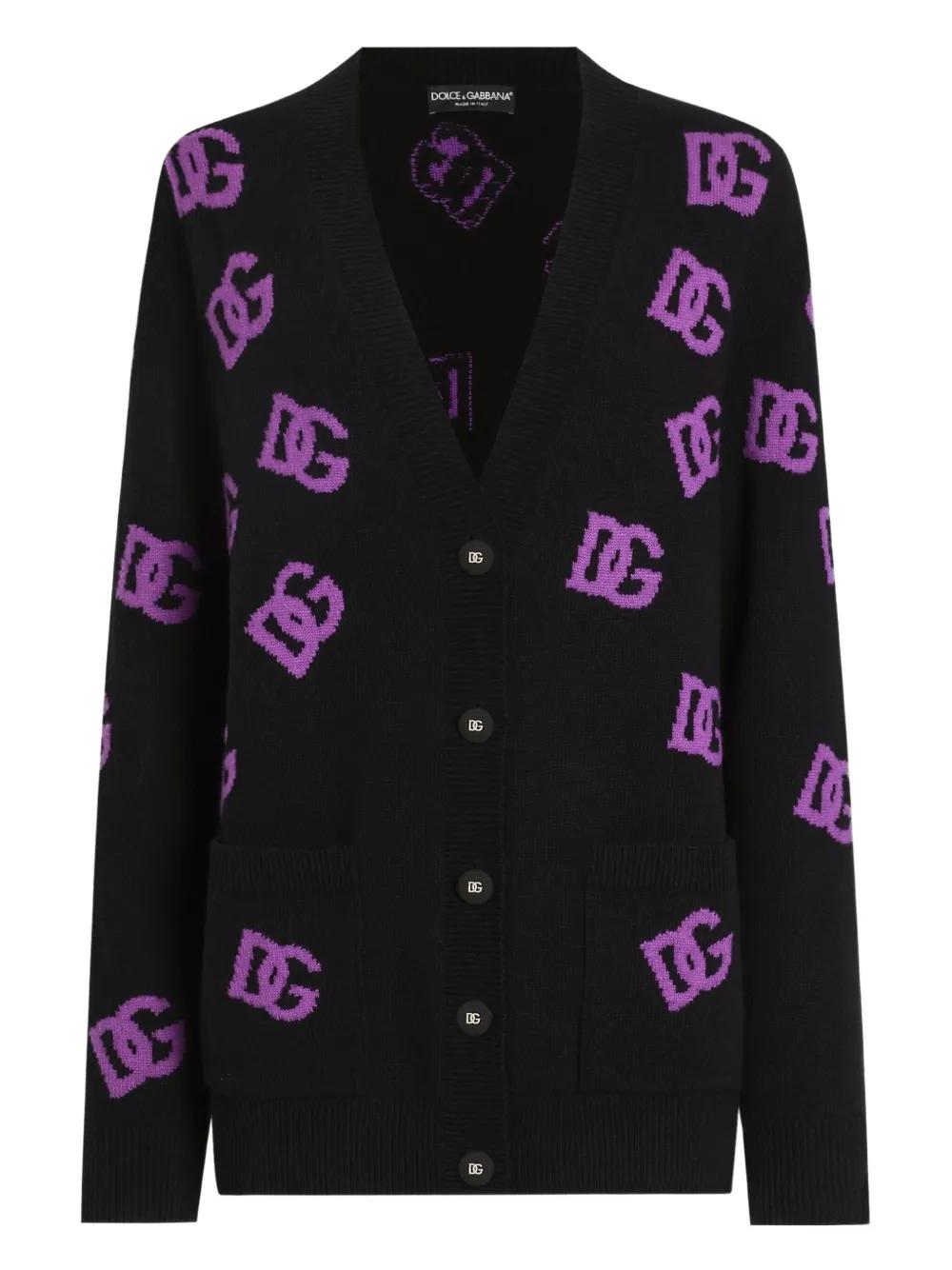 トップス DOLCE&GABBANA Logo Knit Cardigan Dolce & Gabbana Logo Embroidered Cardigan In Multi | ModeSens