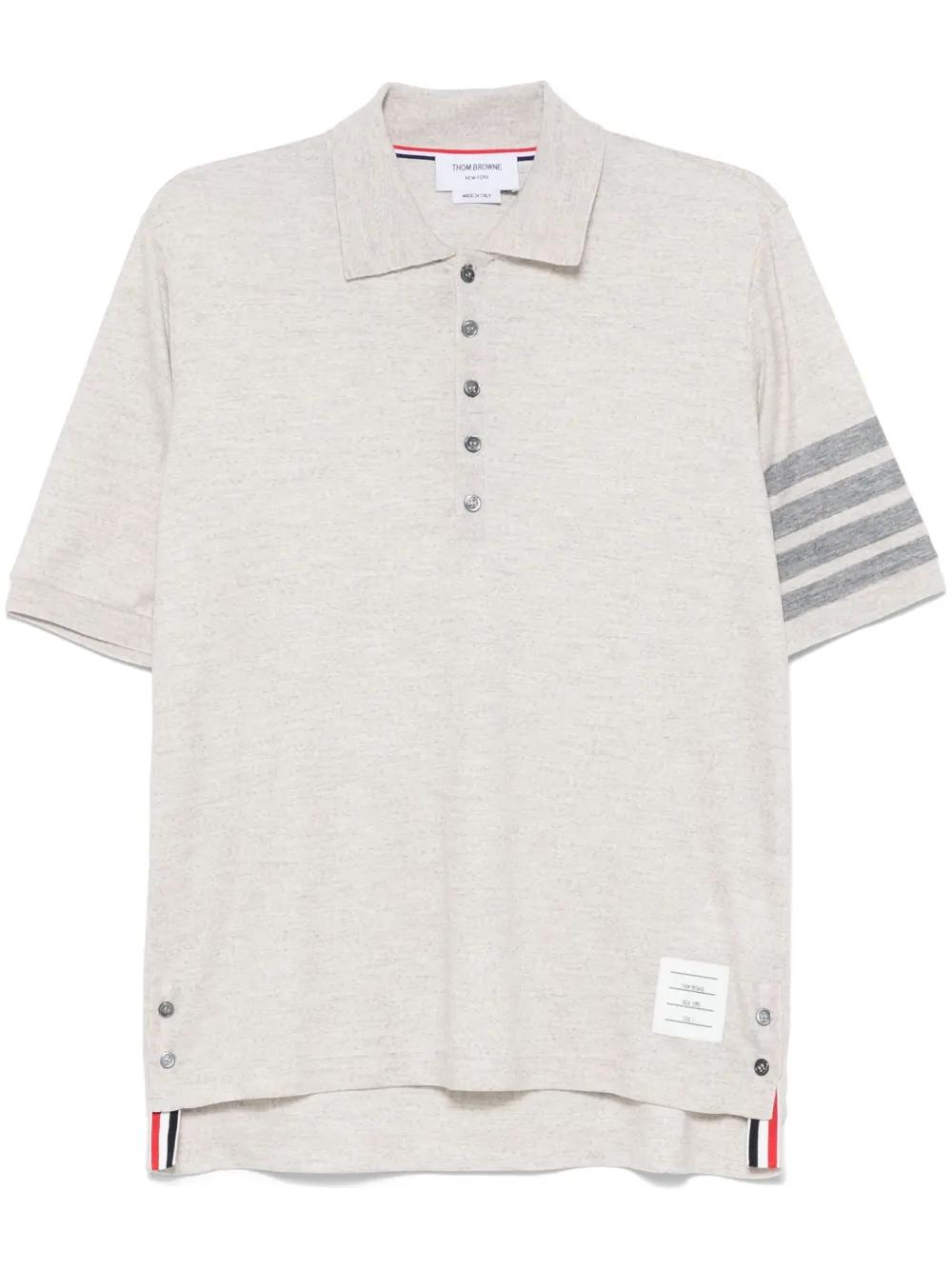 ★THOM BROWNE★バー ラグビー ストライプ ポロ Thom Browne - ストライプ・コットン・ラグビー・シャツ を
