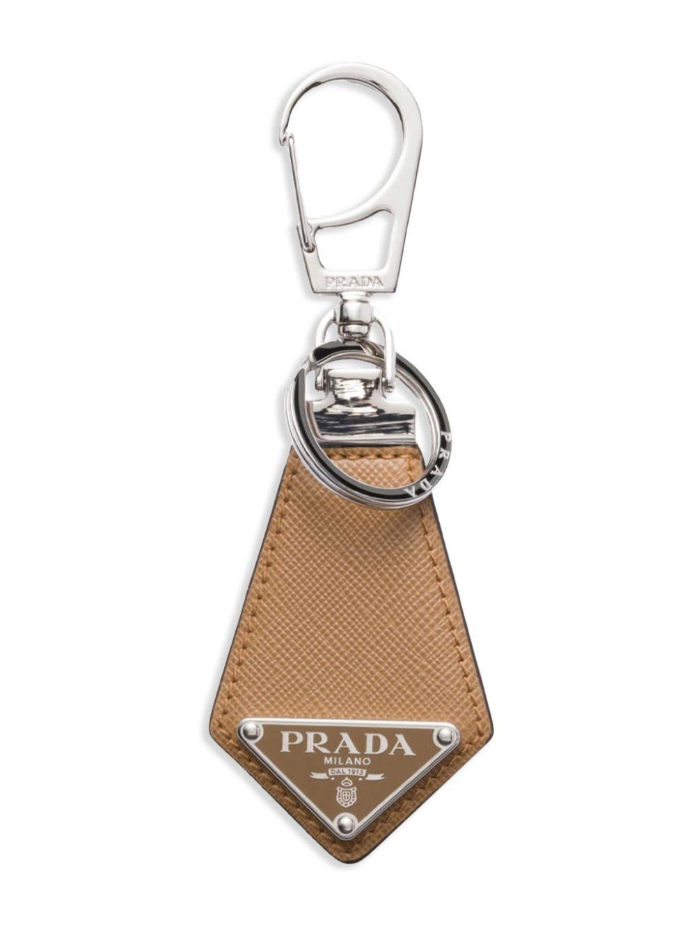 Saffiano leather keyring hotsell