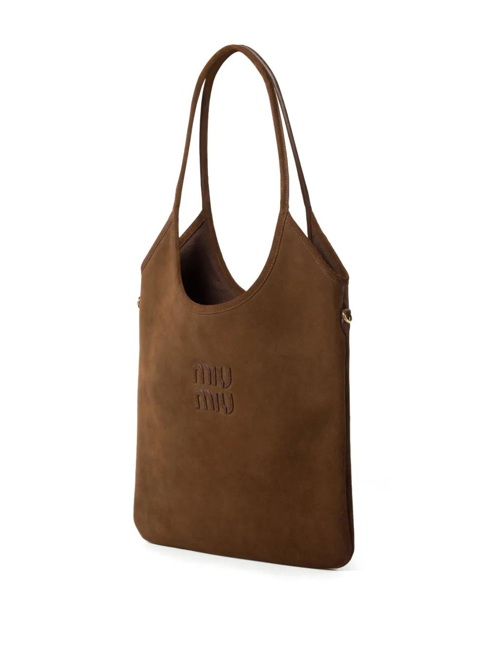 【Miu Miu】IVY SUEDE AND CROCHET BAG Cinnamon Ivy Suede And Crochet Bag | Miu Miu