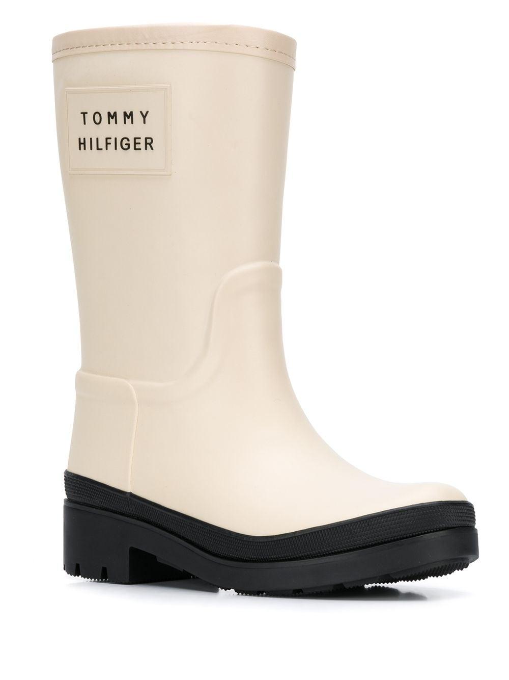 tommy hilfiger short rain boots