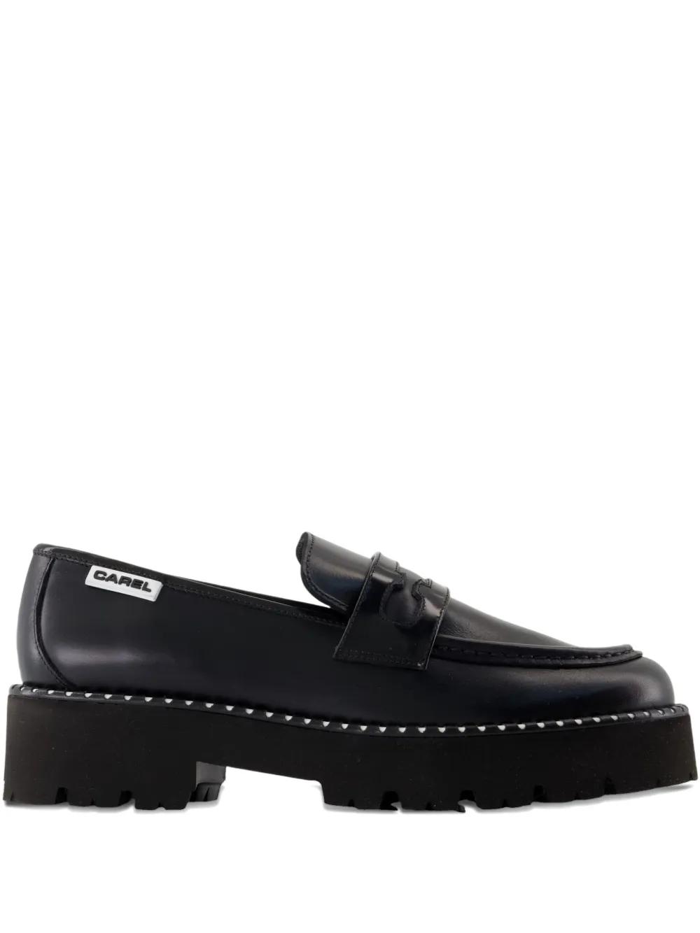 フラットシューズ Coquelicot Flat Shoes - Carel - Leather - Black Leather flats Carel Black size 37 EU in Leather - 42640787