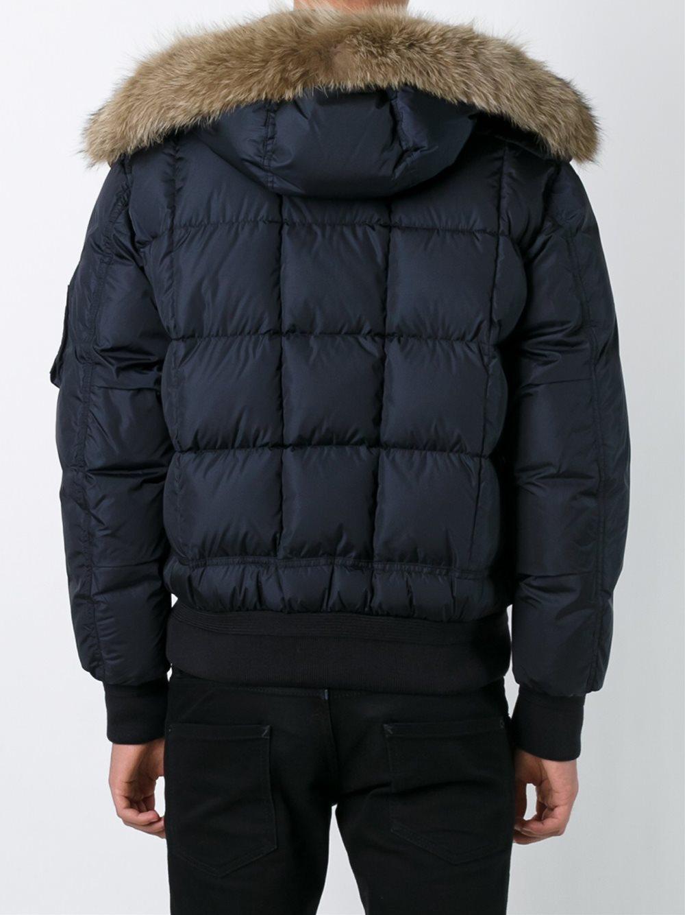 moncler fur bomber jacket