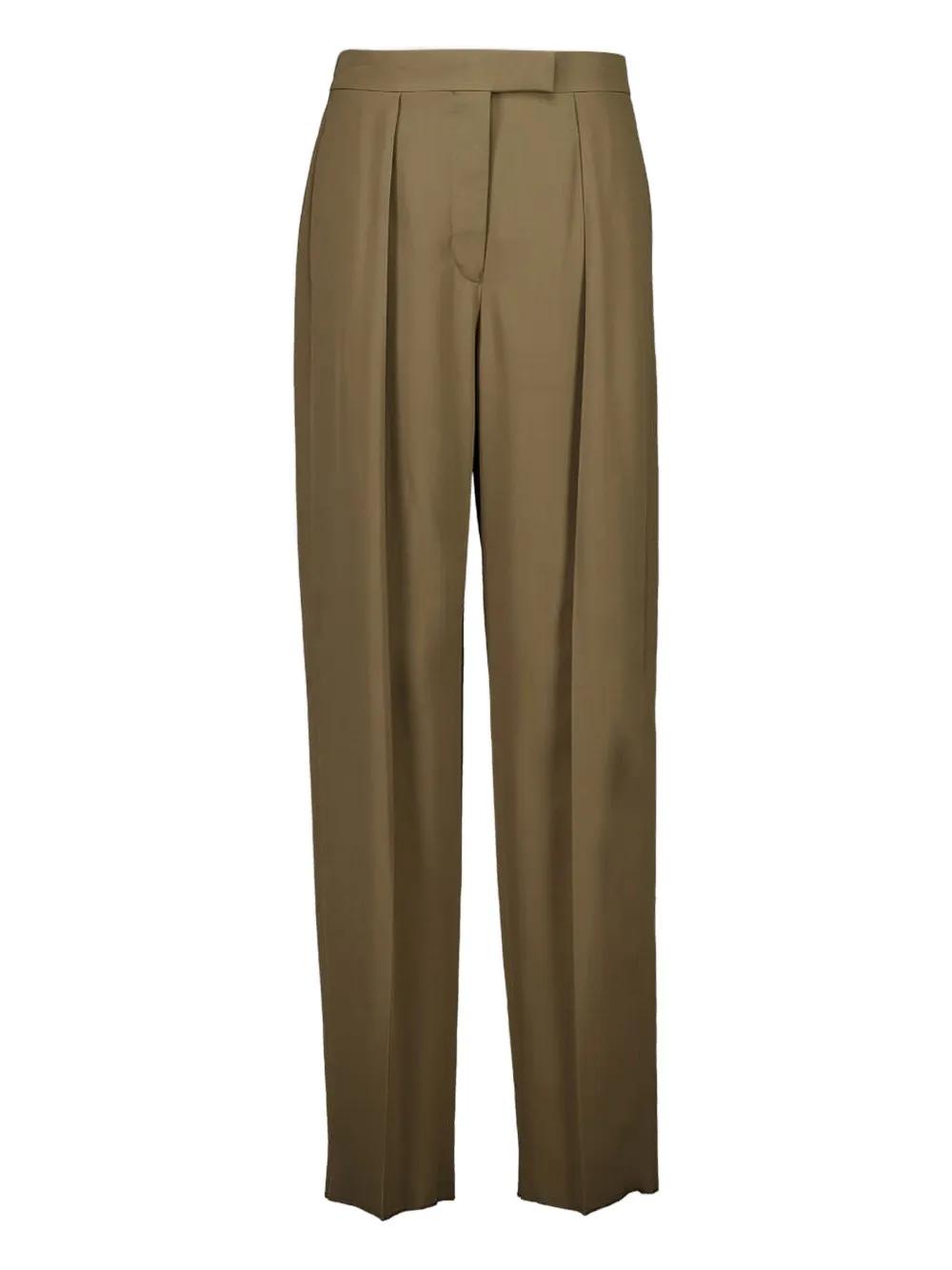 パンツ Ferragamo Straight Pants With Pleat Ferragamo Straight-leg pants for Women | Online Sale up to