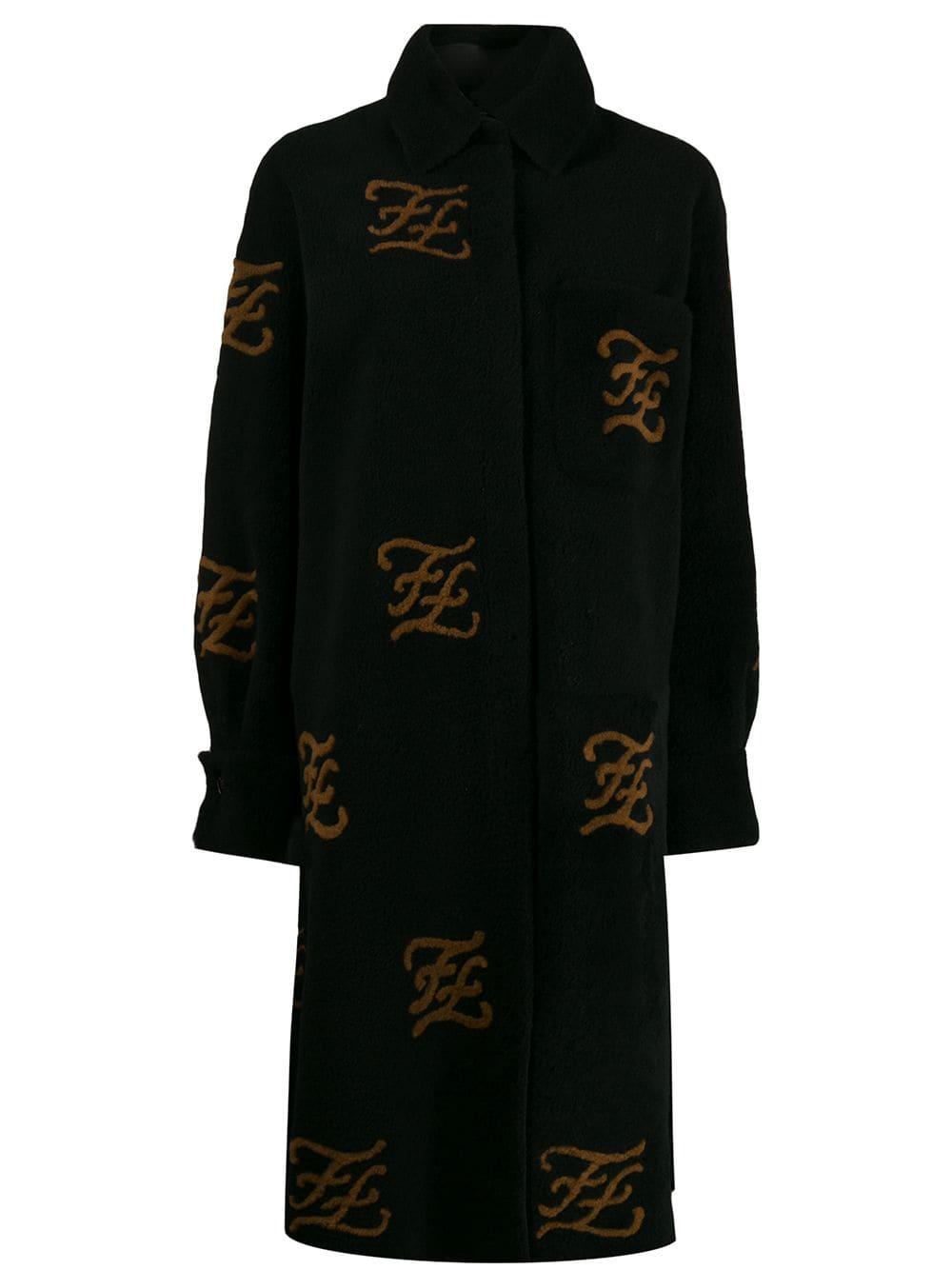 ff motif shearling jacket