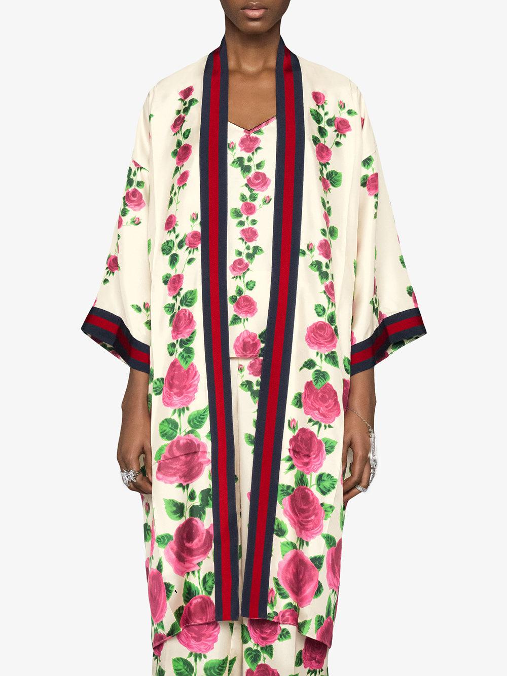 gucci silk robe