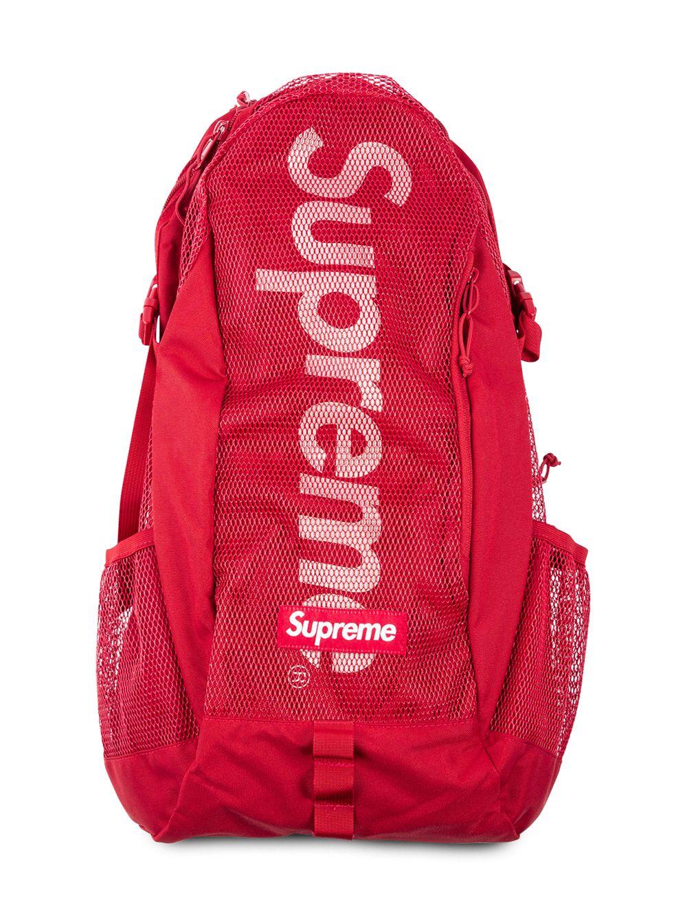 Supreme ロゴ バックパック レッド Lyst Supreme ロゴ バックパック レッド Lyst