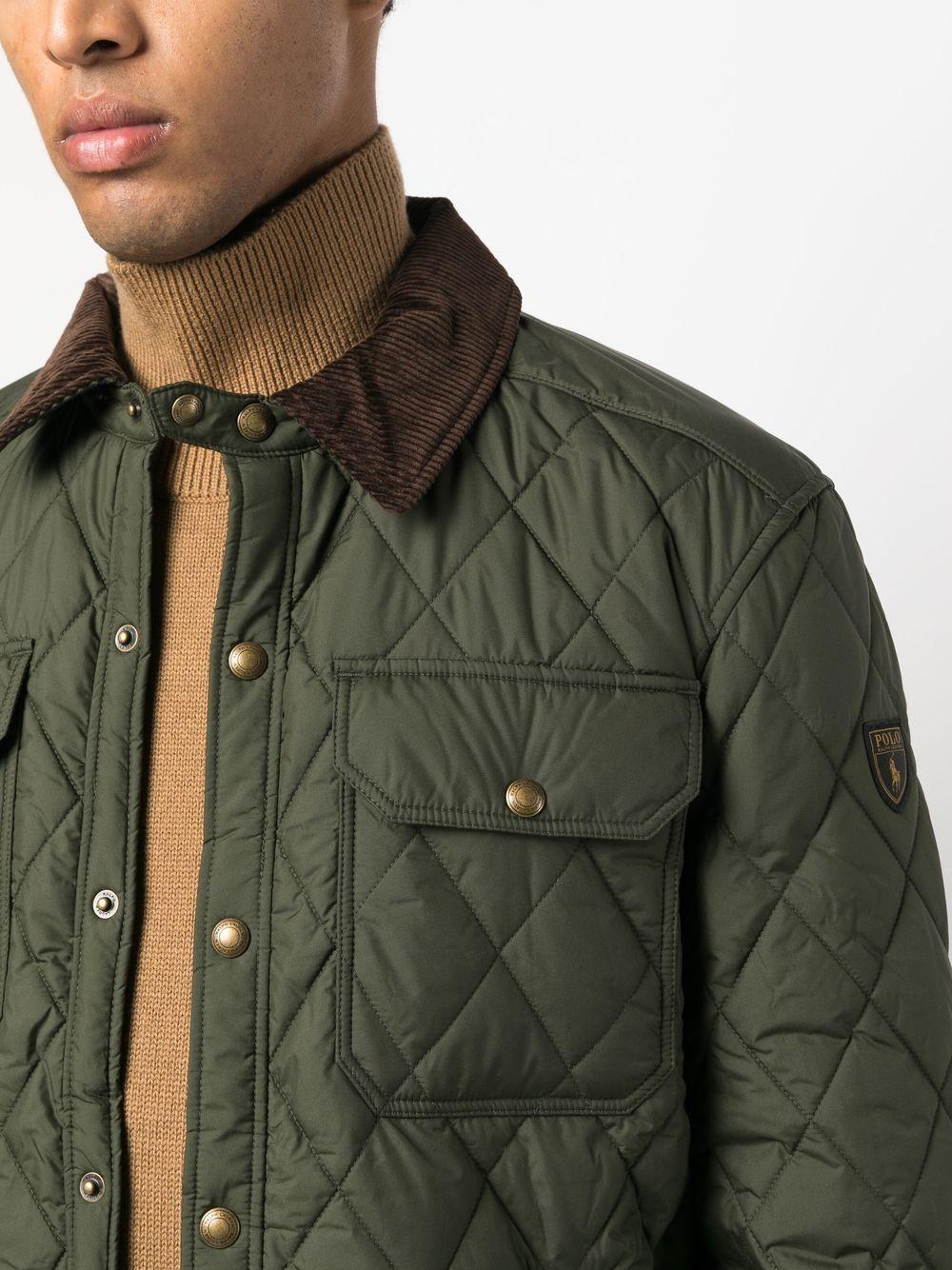 Polo Ralph Lauren Diamond-quilted Jacket in Green for Men | Lyst