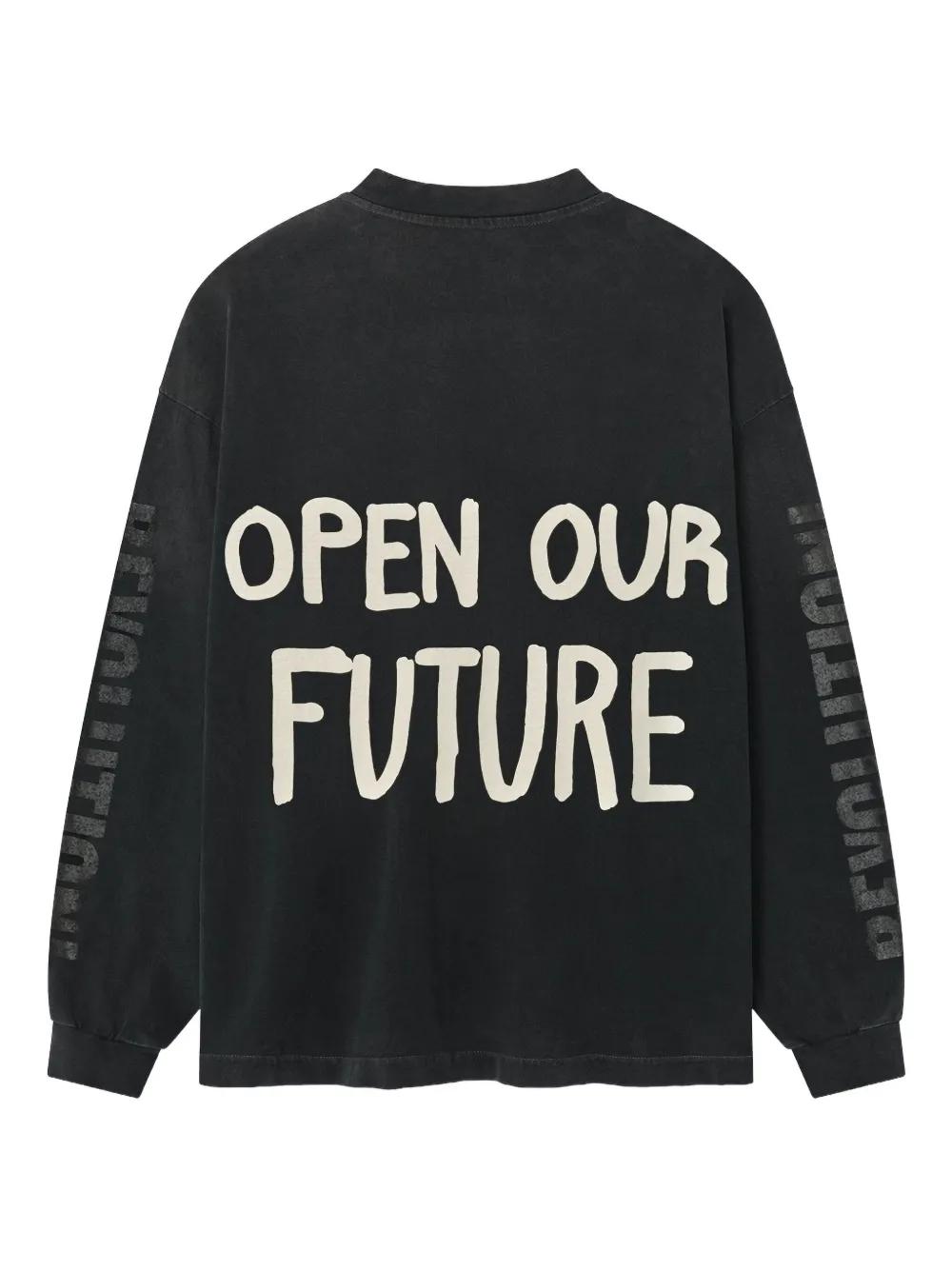 Fear Of God Logo-Print Long-Sleeve T-Shirt in Black for Men | Lyst UK