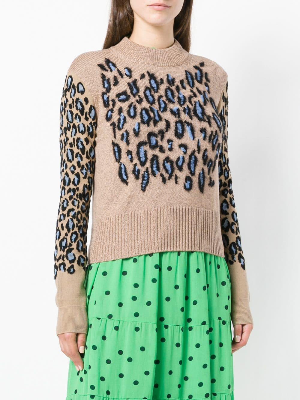 kenzo leopard sweater