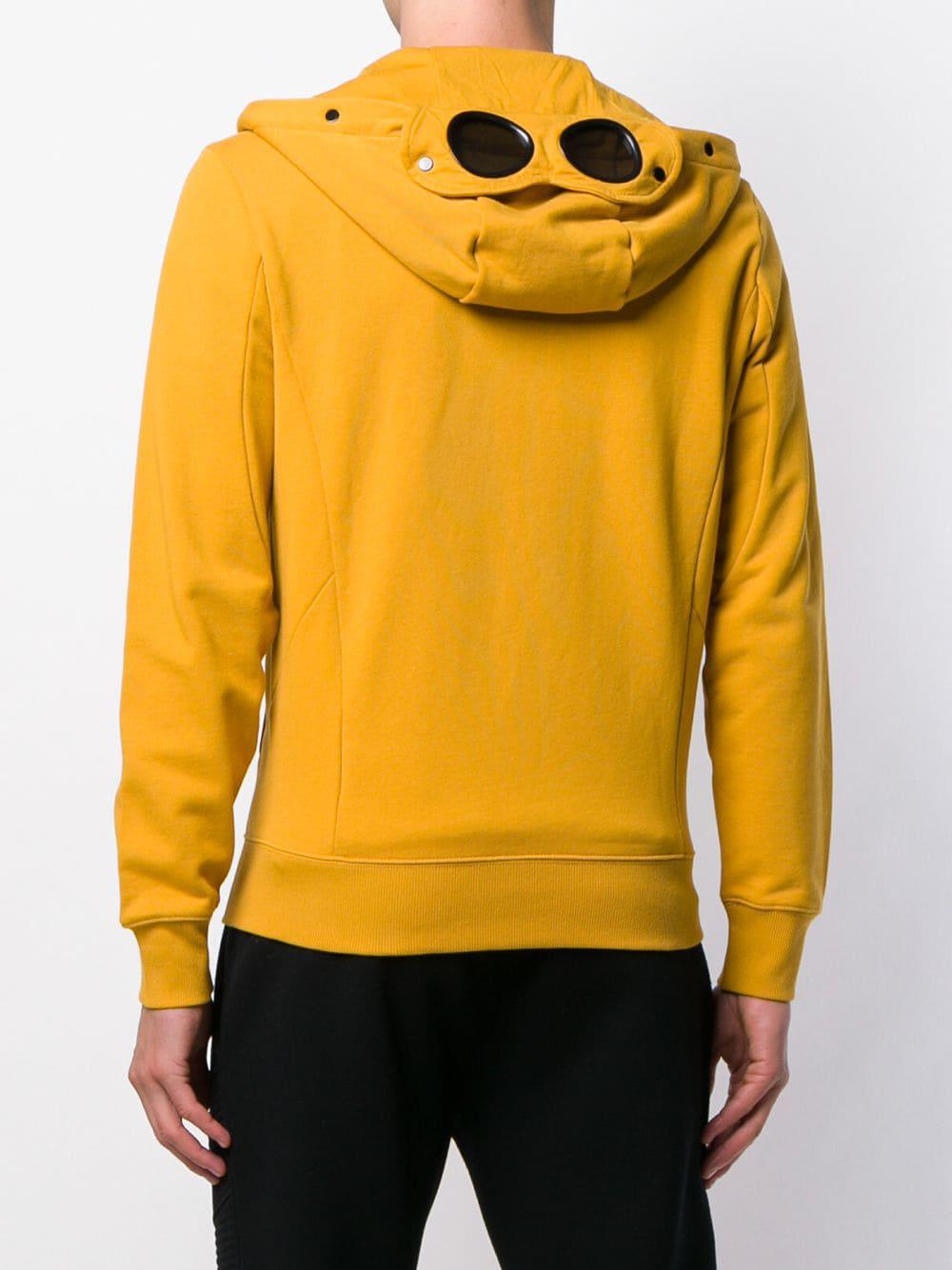 diagonal raised fleece goggle full zip sweatshirt