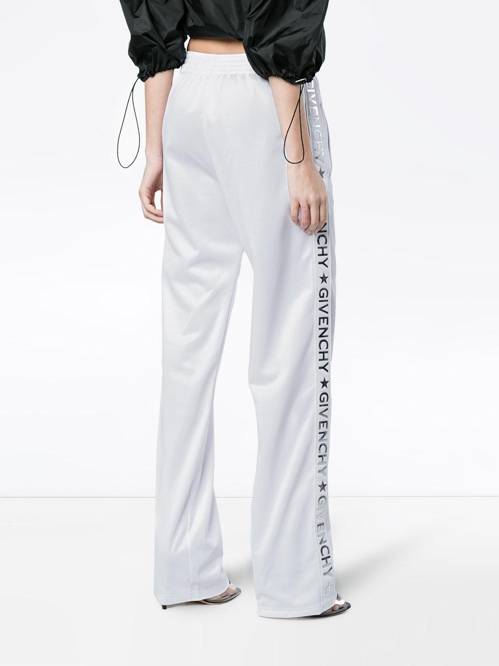 Givenchy Cotton Logo Stripe Track Pants 