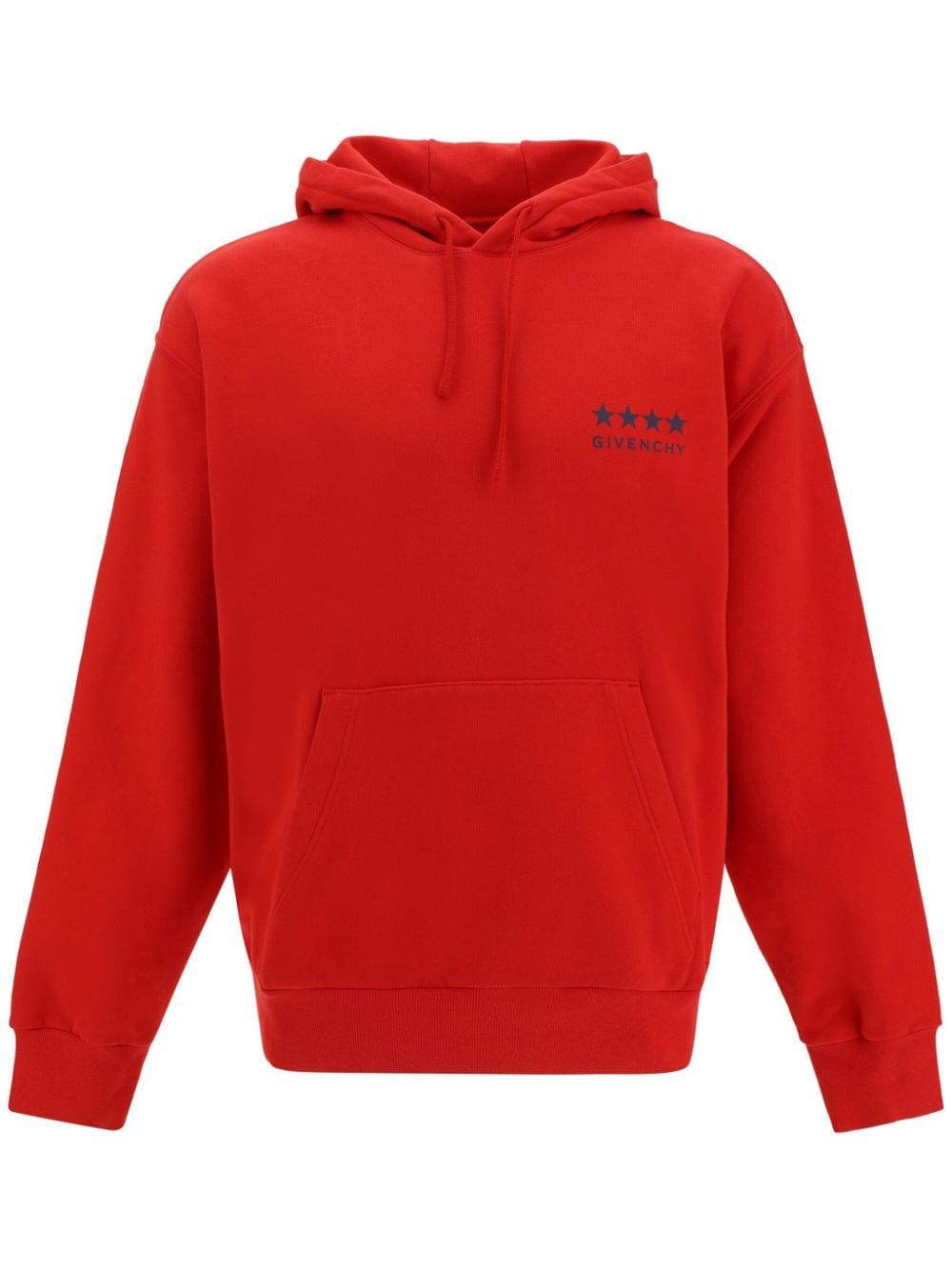Givenchy destroyed hoodie red sale