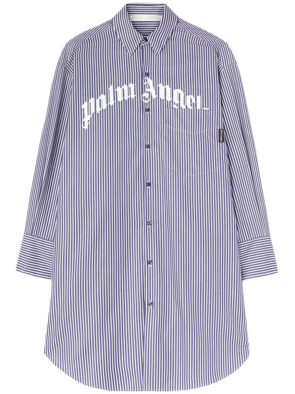 Palm Angels レディース パープル Striped Midi Dress ワンピース