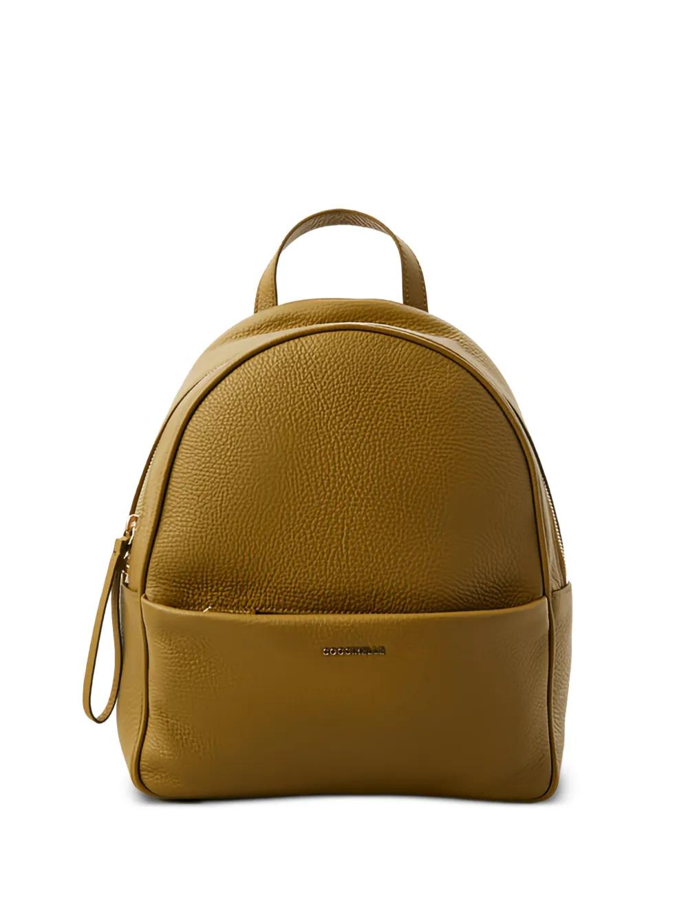 DESIGNER Coccinelle tan backpack Coccinelle Tan Soft Leather Modern Sleek Top Zip Mini  main image 4