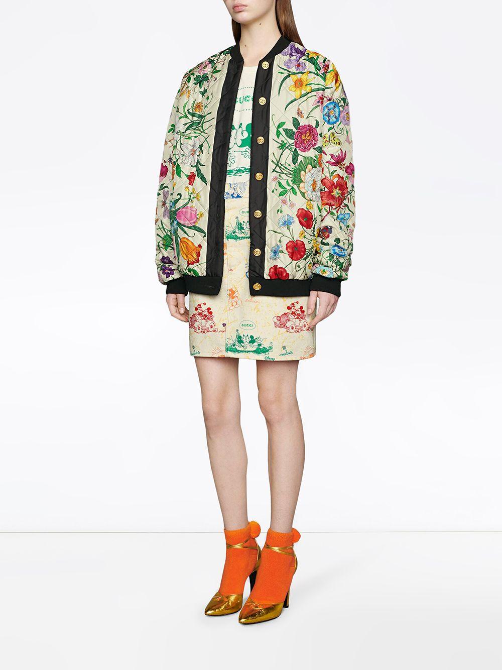 Gucci Disney X Reversible Bomber Jacket in White Lyst