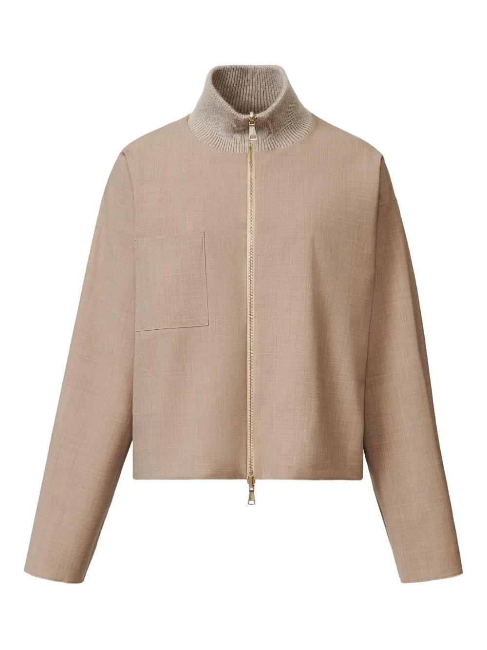 Fabiana Filippi Zip-Fastening Reversible Jacket in Natural | Lyst