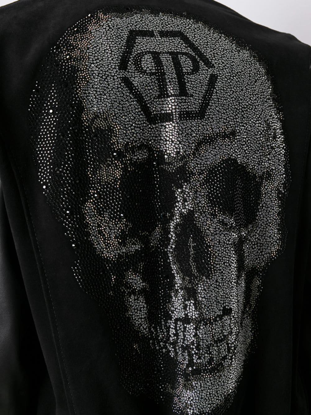 Philipp Plein Skull Bomber Leather 