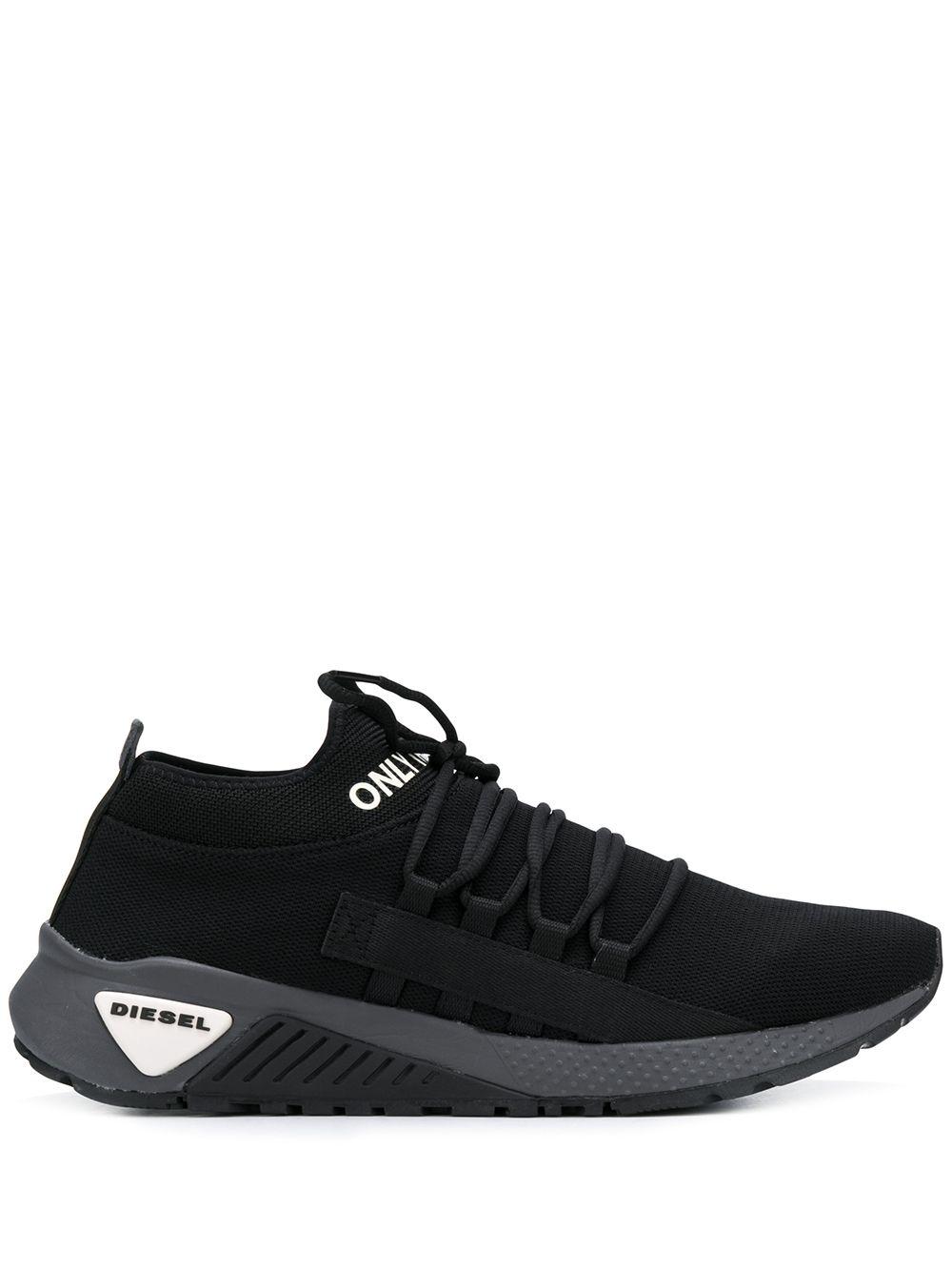 DIESEL Kant Only The Brave High-top Sneakers in het Zwart voor heren - Lyst