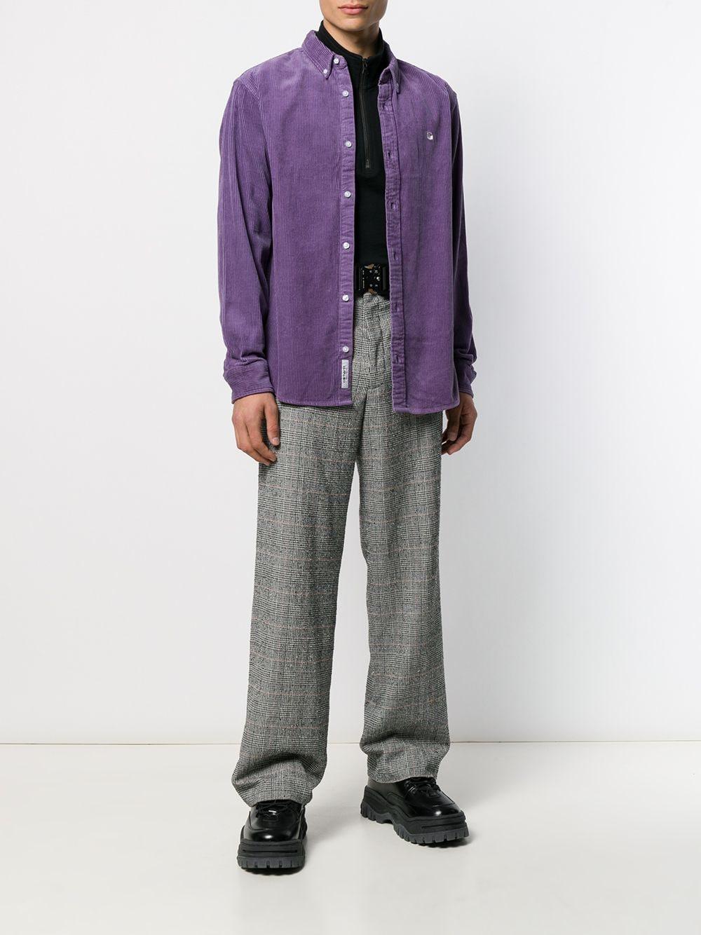 Carhartt WIP Cotton Madison Cord Shirt in Purple for Men | Lyst