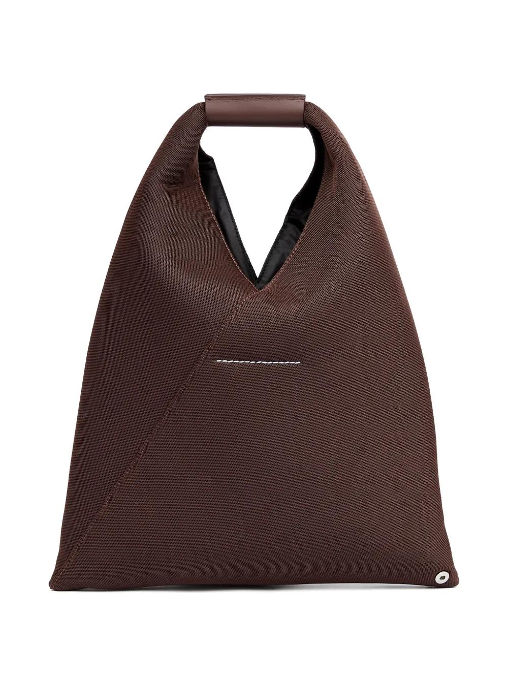 【MM6 MAISON MARGIELA】ブラウン トライアングルトート レディース MM6 by Maison Martin Margiela トートバッグ