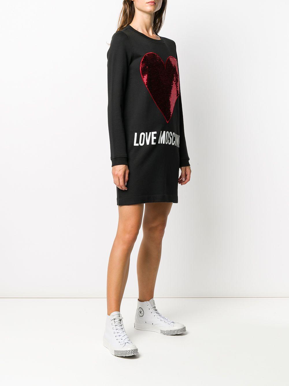 love moschino hoodie dress